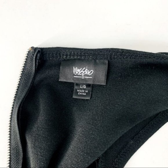 MOSSIMO / Black Peplum Dress / Large - Picture 10 of 11